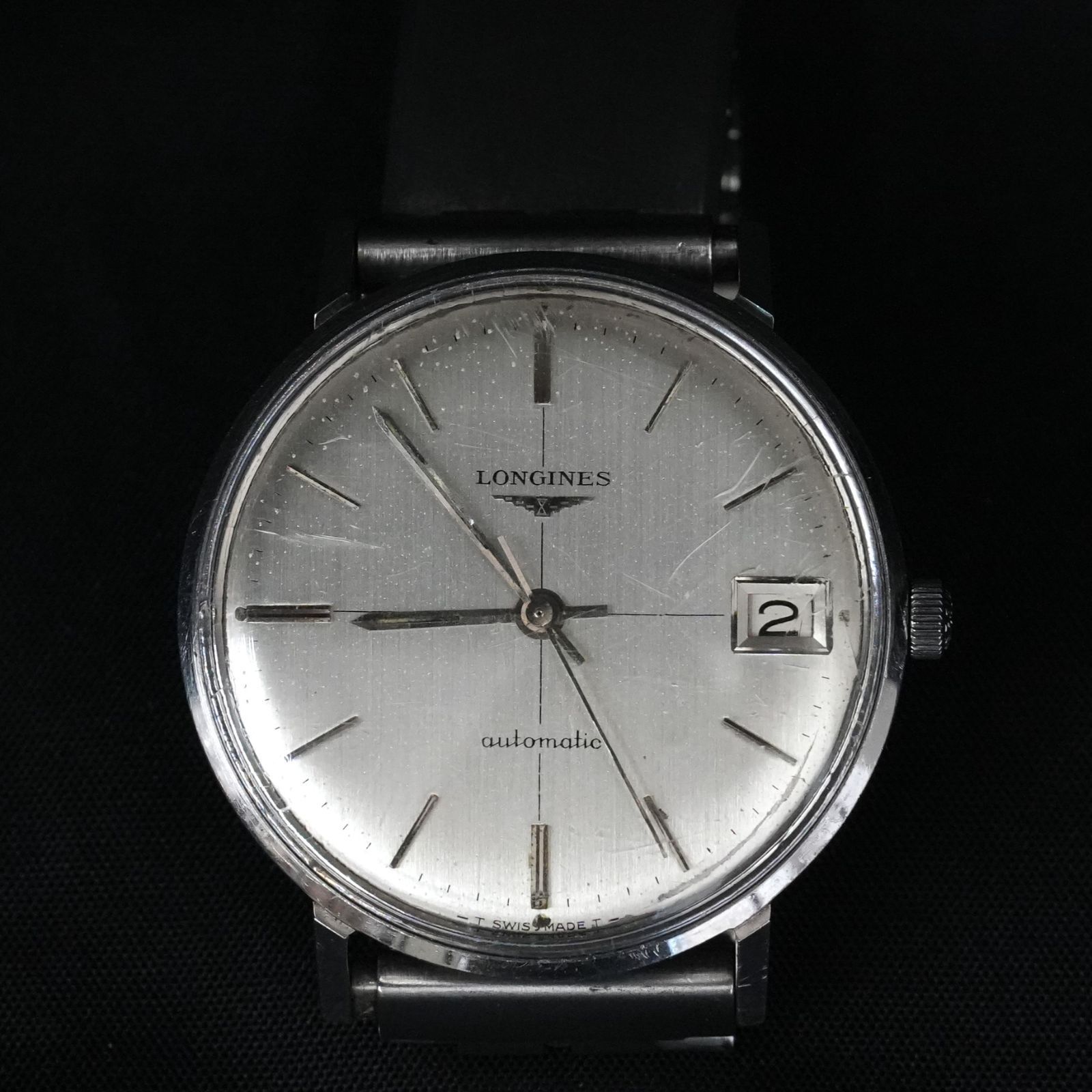 [SJk]動作確認済み　ヴィンテージ LONGINES　CHUCK　腕時計　自動巻き 　ロンジン　チャック