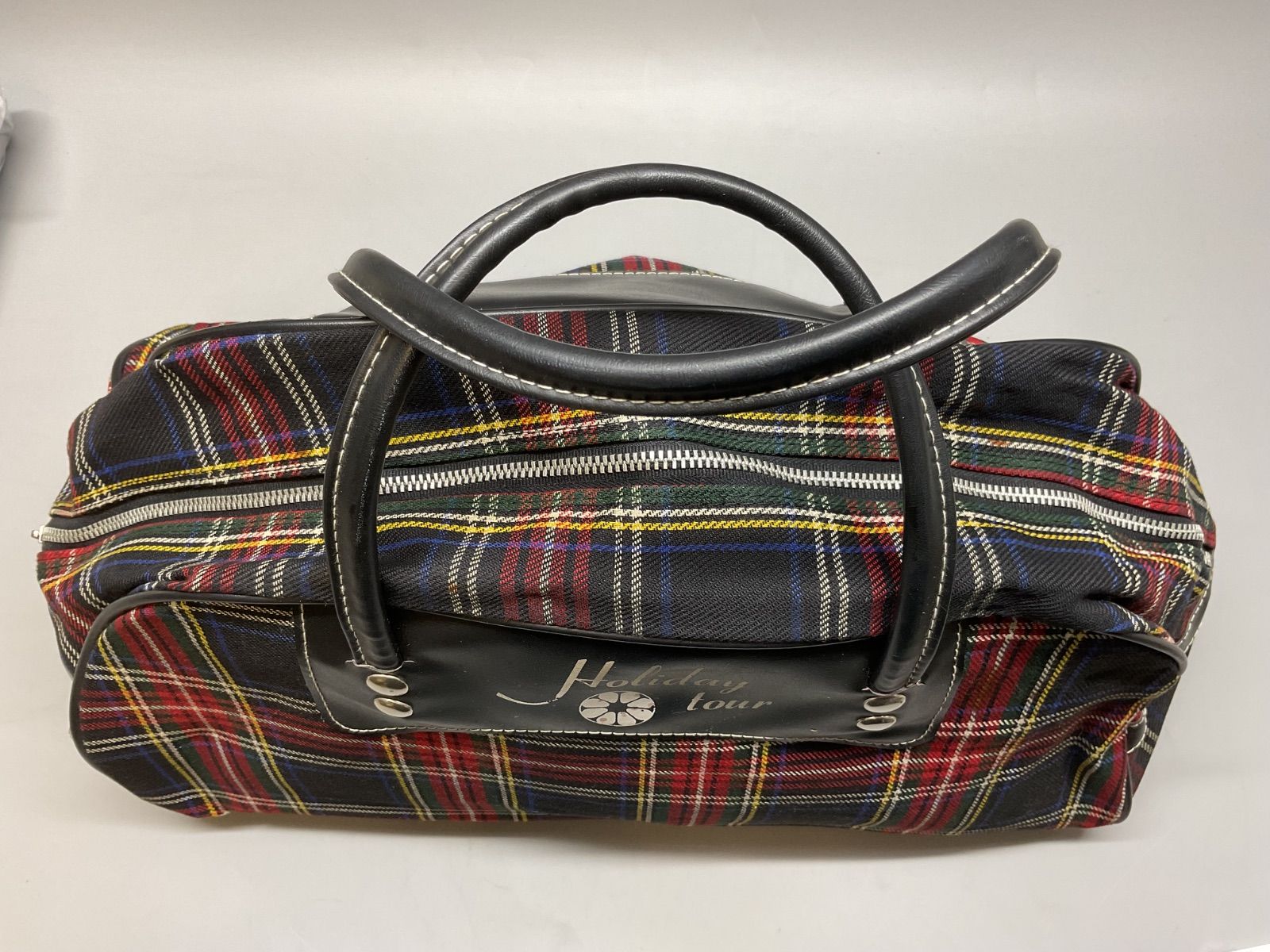 Bag46 holiday tour ボストンバック タータンチェック チェック柄