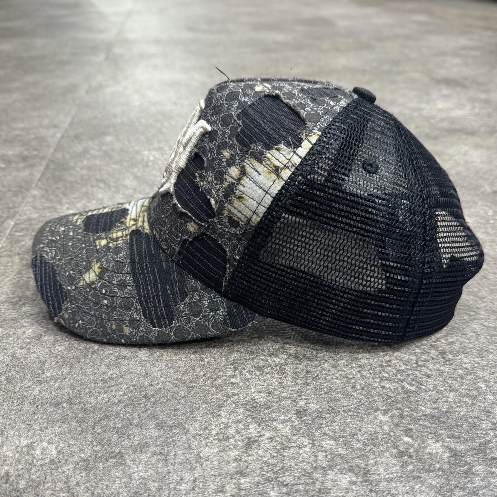 AMIRI 25AW BANDANA REPAIR TRUCKER HAT CAP ロゴ刺繍 バンダナ リペア