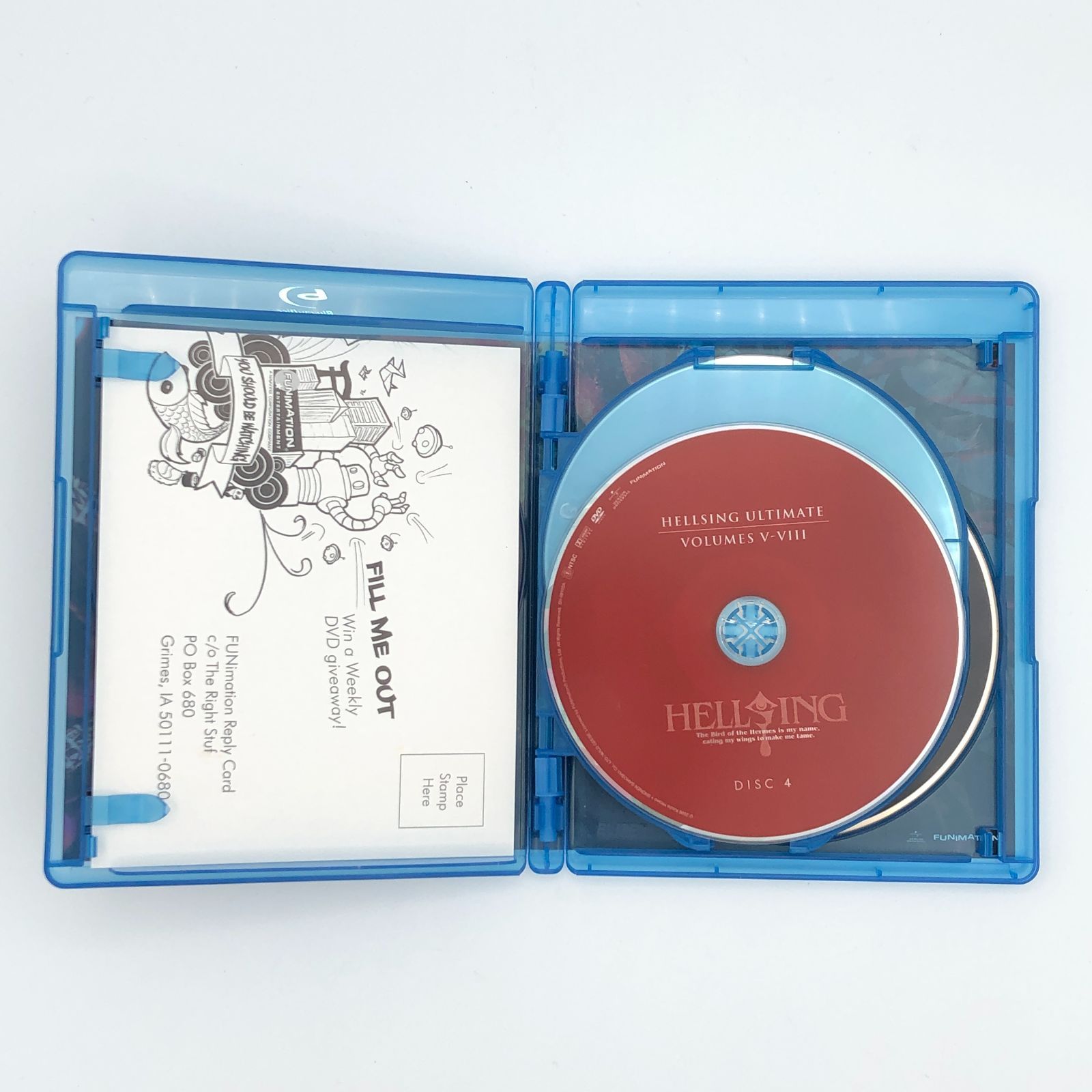 ヘルシング Volume 1-4」「 ヘルシング Volume 5-8」 Blu-ray + DVD