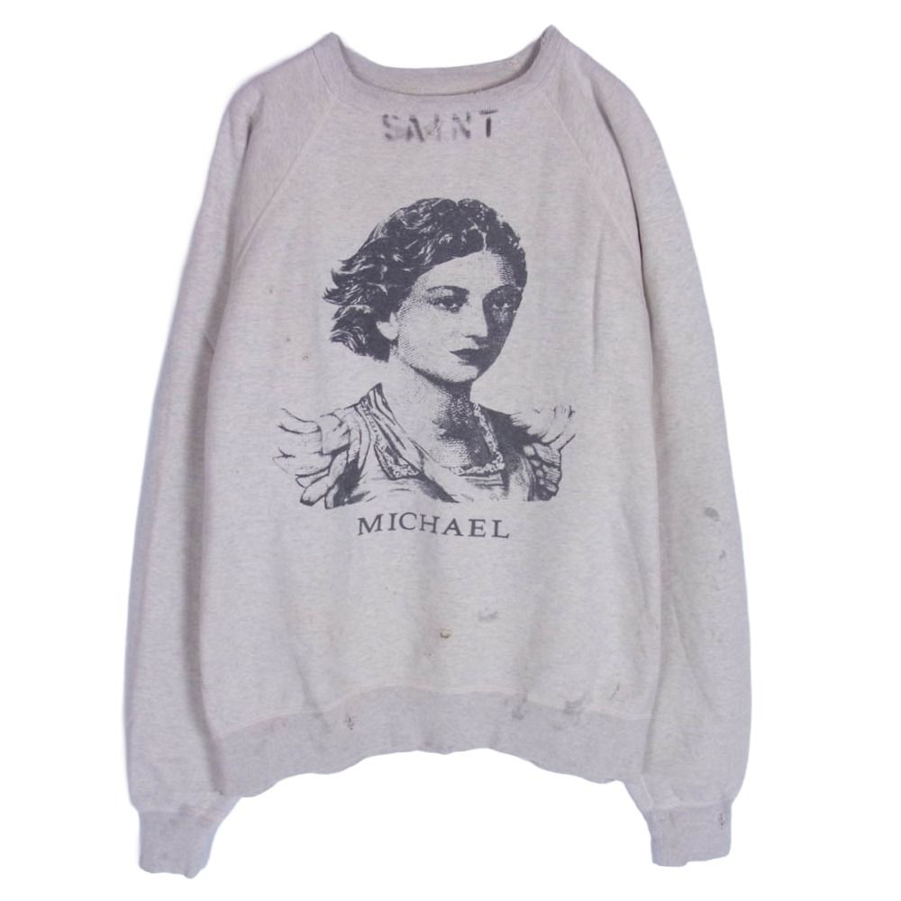 SAINT MICHAEL セントマイケル SM-A23-0000-C31 RAGLAN SWEAT SHIRT 
