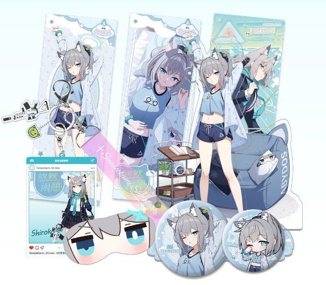 【中国限定】ブルーアーカイブ シロコ グッズセット 中国限定 ブルーアーカイブ 悠々とくつろぐ シロコグッズセット - メルカリ