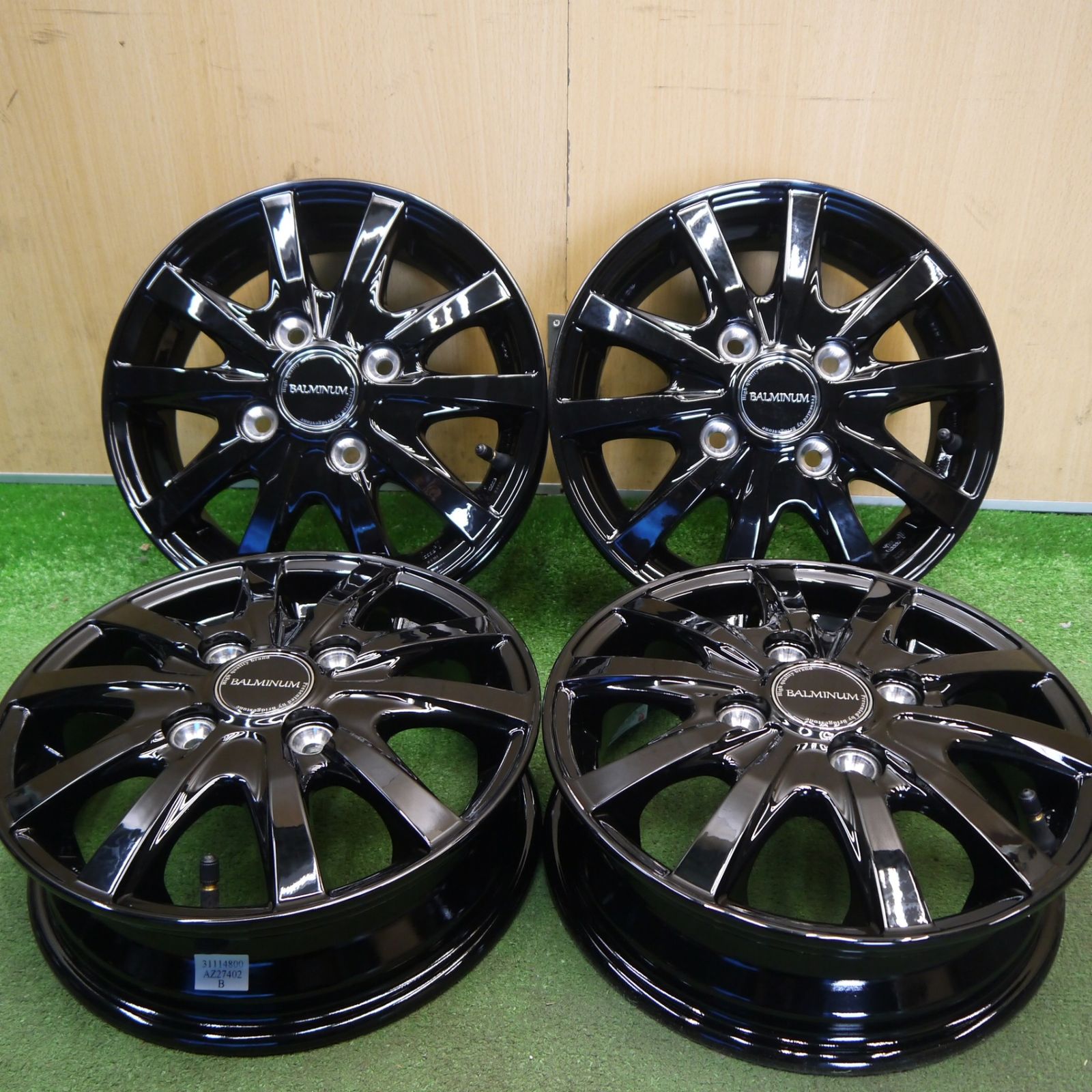 [送料無料] 未使用★BALMINUM バルミナ BAL/LS10 12インチ ホイール 12×3.50B PCD100/4H★6042207Hホ