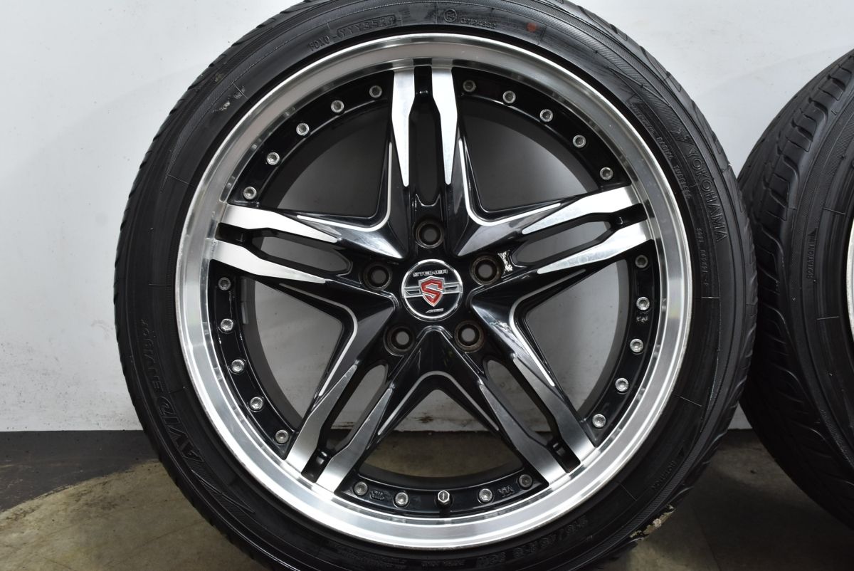 交換用に】STEINER LSV 18in 7.5J +53 PCD114.3 ヨコハマ AVID ENVigor 