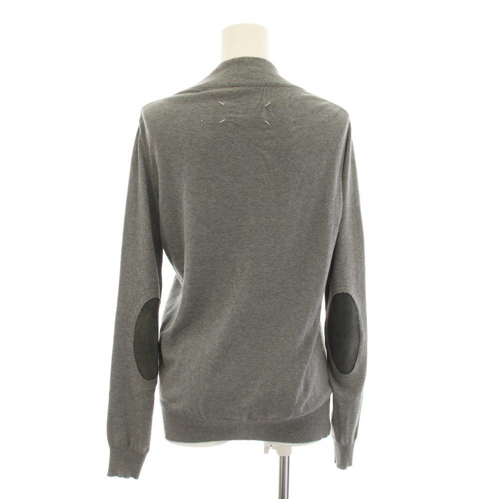 【美品✨】メゾンマルジェラ 4 エルボーパッチ 長袖 Vネック カーディガン M メゾンマルジェラ 4 Maison Margiela 4 マルタンマルジェラ ニット