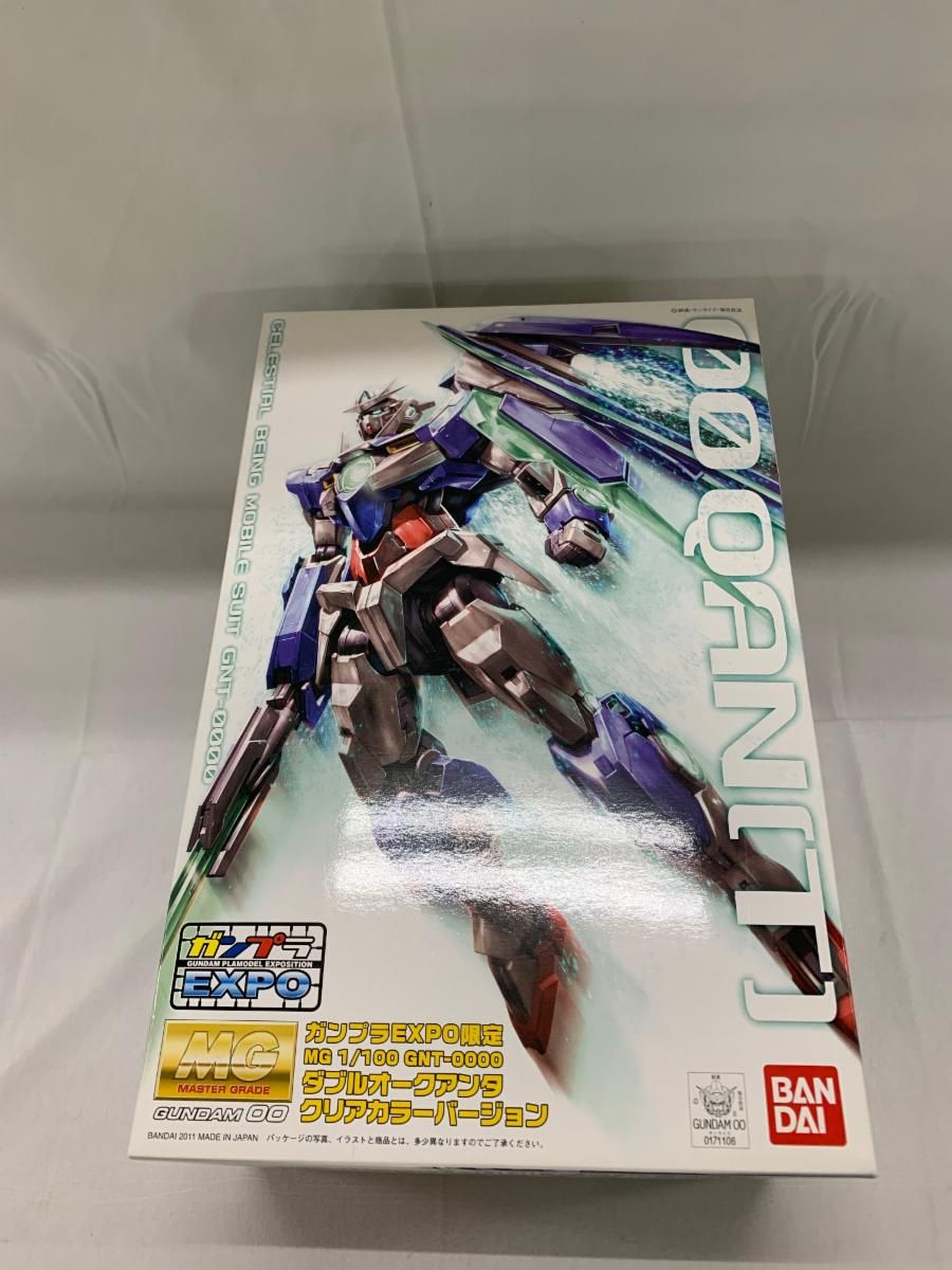 MG 1/100ダブルオークアンタクリアカラーガンプラEXPO限定 未開封