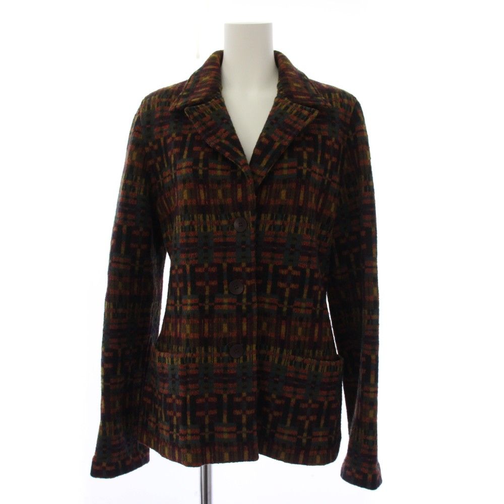 ☆極美品☆イタリア製MISSONI フリンジテーラードジャケット42 2026年最新MISSONI レディース テーラードジャケットの人気 Cc25