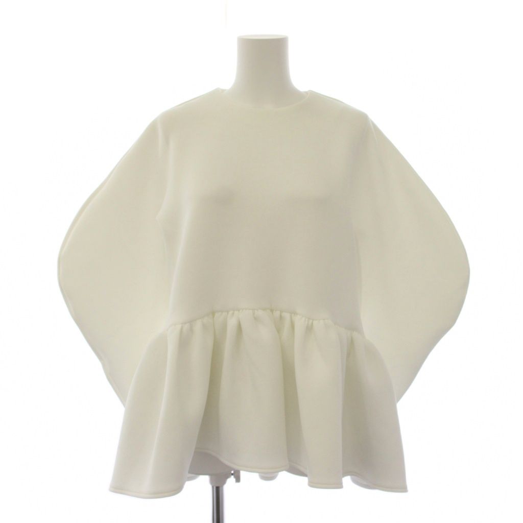 ツルバイマリコオイカワ Kirill キリル ペプラム トップス 変形 ホワイト TSURU by Mariko Oikawa（ツルバイマリコオイカワ） tシャツ 「Tsuru