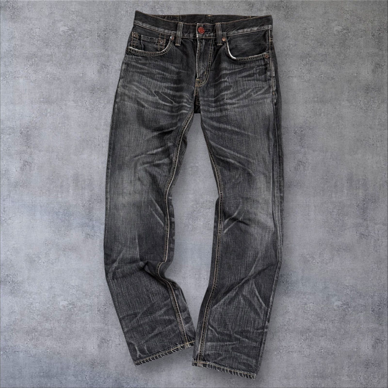 エドウィン】503 デニムパンツ 30インチ 黒 ストレート ブラック 日本