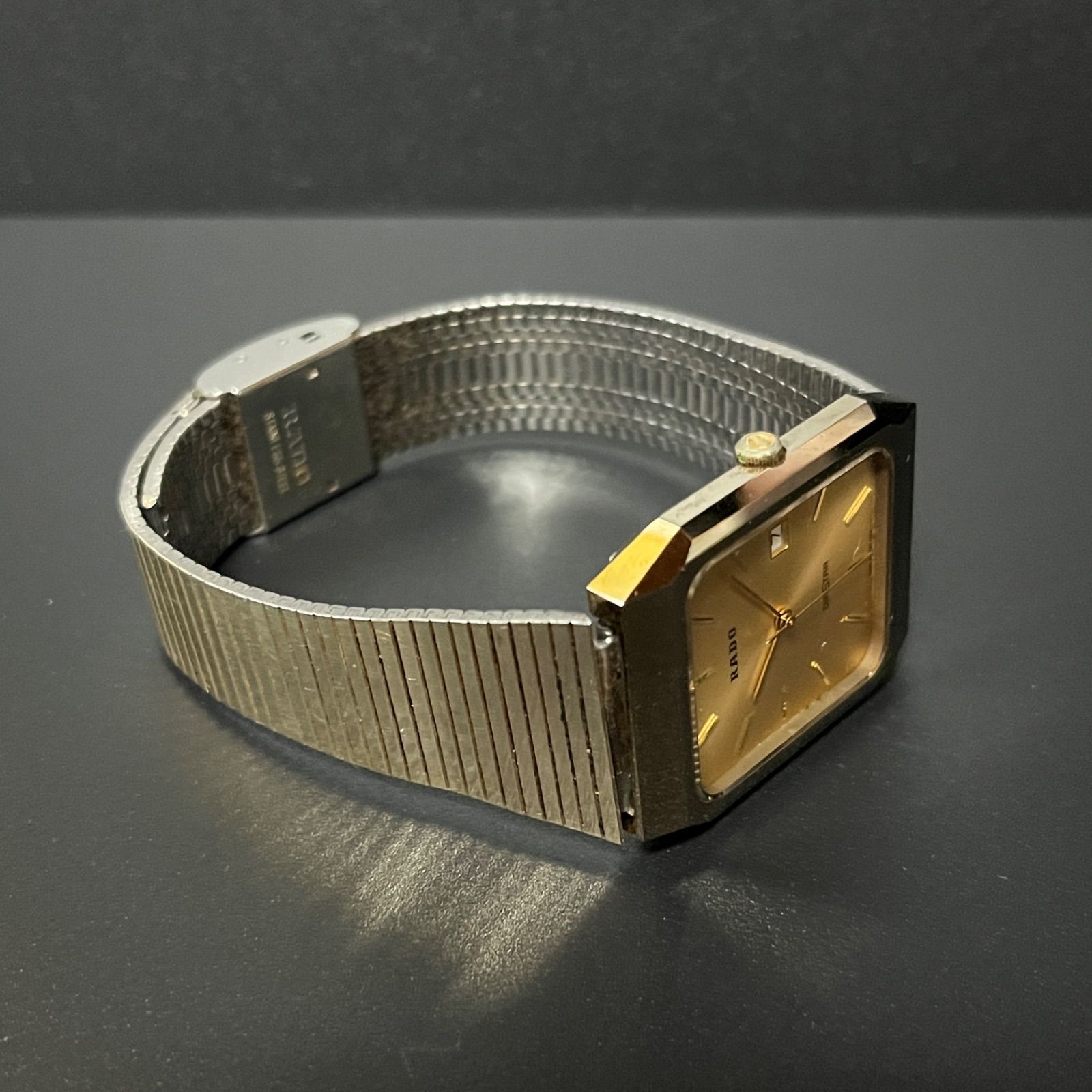 稼働品】 RADO ラドー DIASTAR メンズ 腕時計 クォーツ ゴールド 