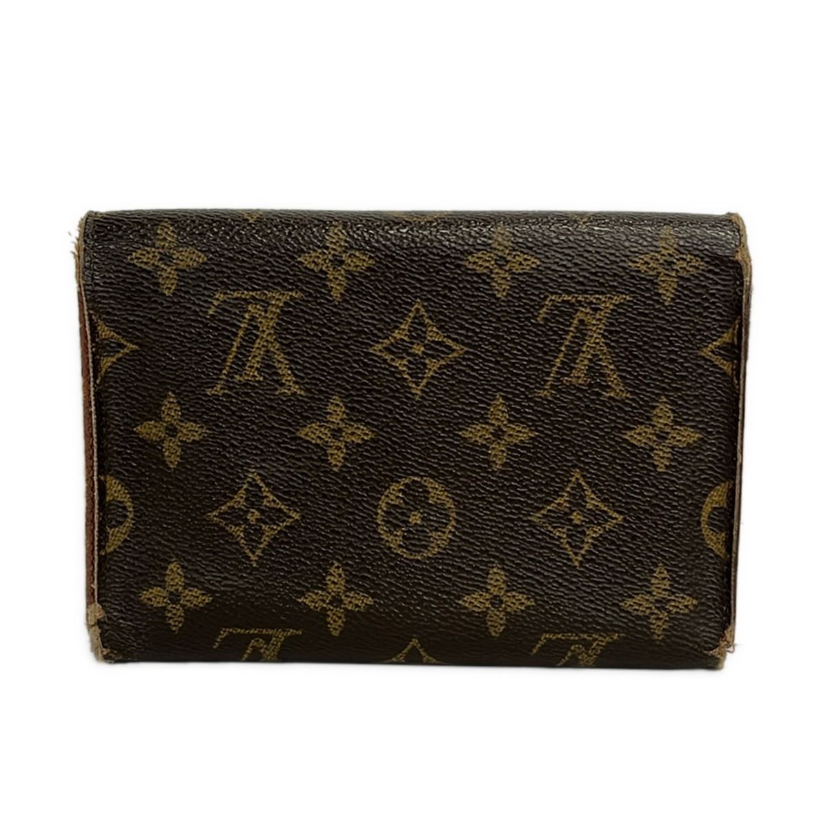 南12条店 本物 ルイヴィトン 三つ折財布 ポルトトレゾール エテュイ パピエ M61202 モノグラム LOUIS VUITTON ルイヴィトン 三つ折り財布 ポルト トレゾール エテュイ