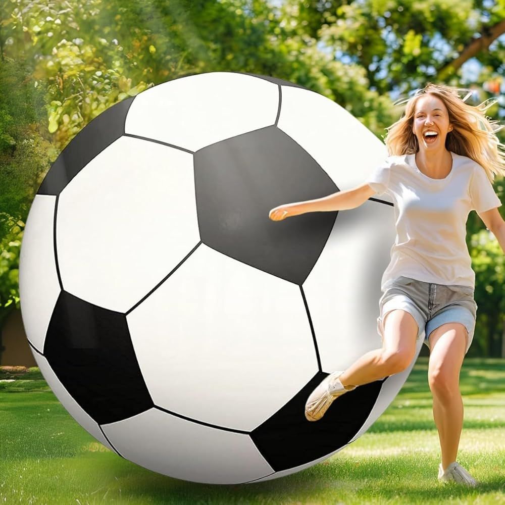 SALUDABLE 巨大 サッカーボール ビーチボール 大きい ジャンボ マリンスポーツ 水遊び (直径150cm)