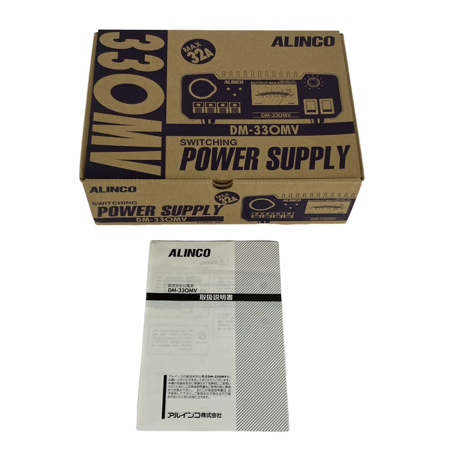 新品安定化電源　DM-33OMV アルインコ　MAX32A ALINCO（アルインコ） DM-330MV Max32A 安定化電源器(AC100V→DC12V