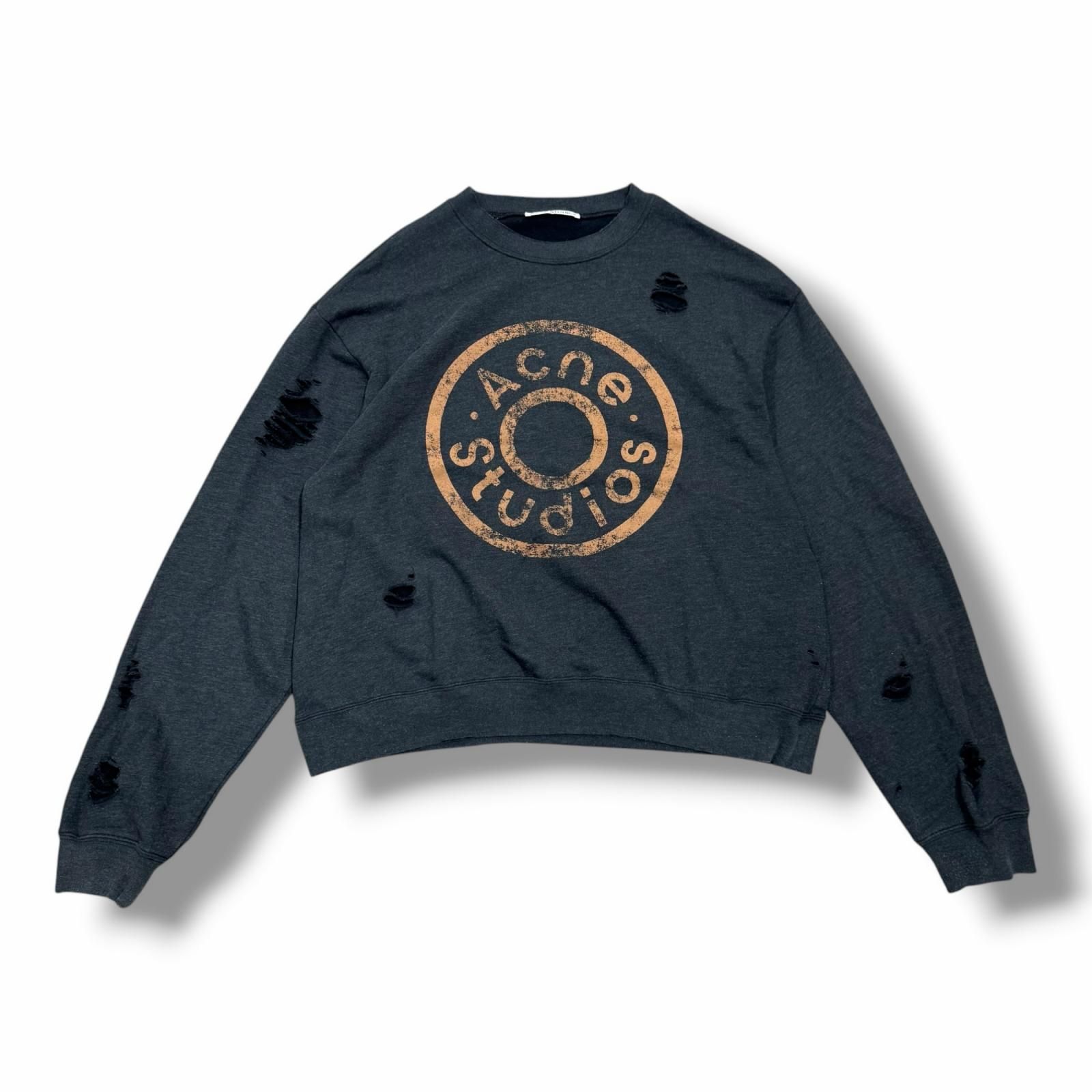 ACNE STUDIOS スウェットシャツ ダメージ加工 トレーナー アクネ