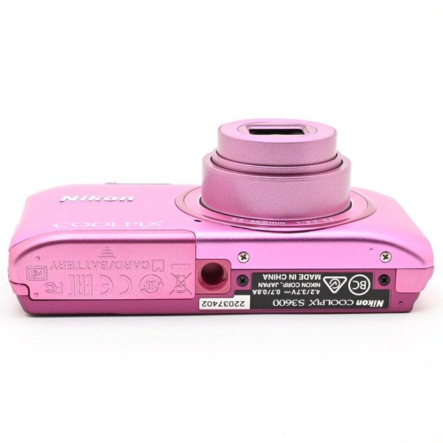 美品＞ Nikon COOLPIX S3600 アザレアピンク｜デジタルカメラ｜2005万