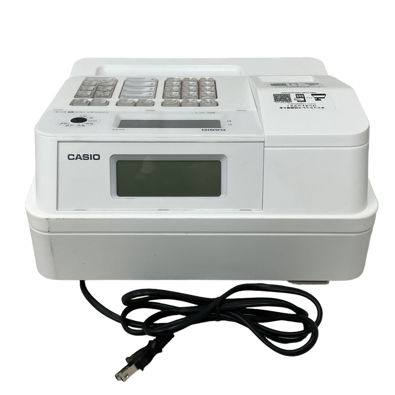 CASIO カシオ SR-G3-WE 電子レジスター レジスタ 卓上レジ 家電 中古