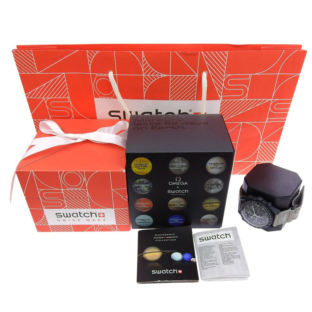本物保証】 箱・保付 新品同様 オメガ × スウォッチ OMEGA×Swatch