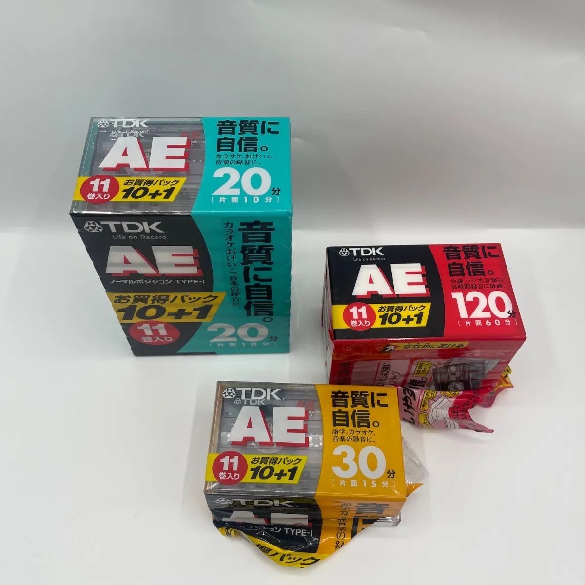 TDK AE-20*11G カセットテープ　未使用　66本 Amazon | TDK オーディオカセットテープ AE 120分11巻パック [AE
