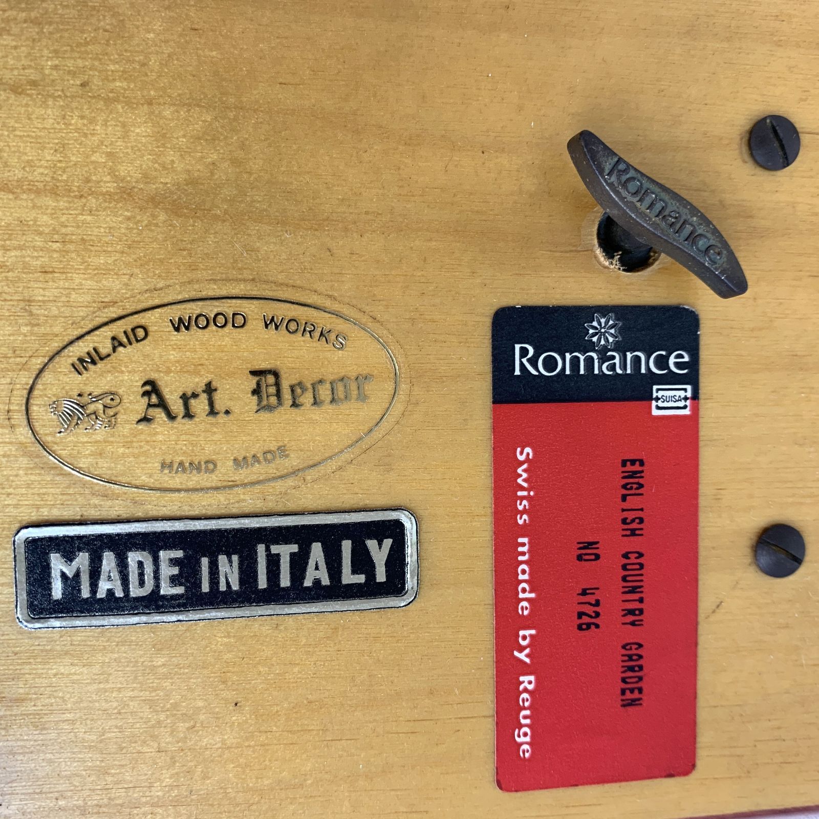 中古品】Reuge Romance ENGLISH COUNTRY GARDEN No.4726 リュージュ
