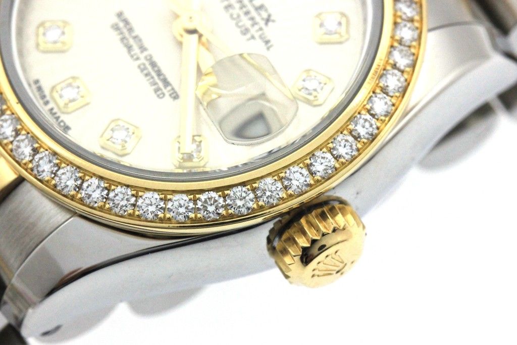 ロレックス ROLEX デイトジャスト26 179383G ブラック K18/SS 自動巻き レディース 腕時計 ロレックス ROLEX デイトジャスト26 179383G ブラック K18/SS 自動巻き