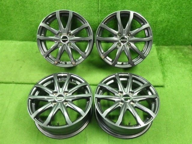 中古　社外アルミホイール NHP10　アクア　社外　LEBEN　15インチ×5.5J　+45　PCD100　4穴　4本セット　9304
