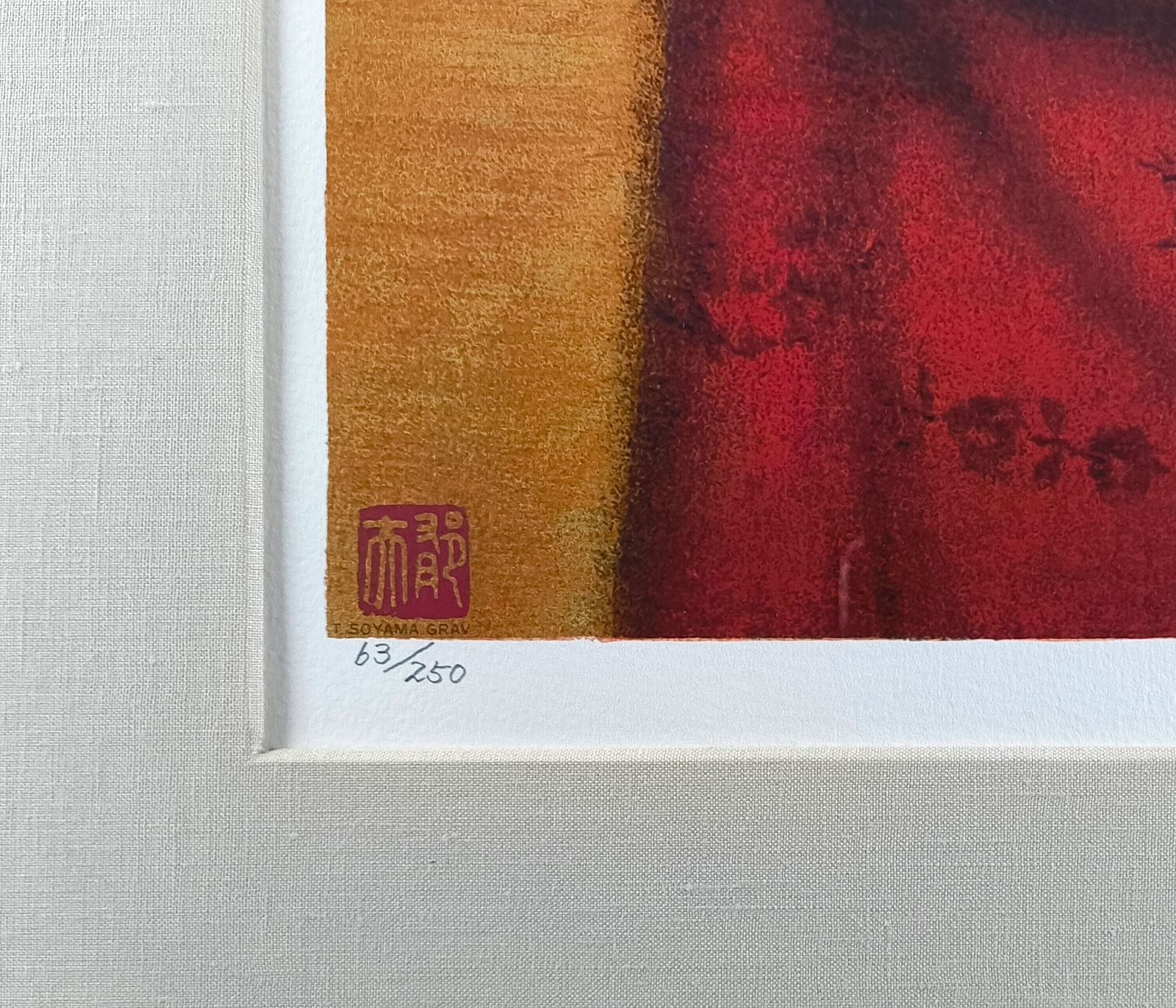 平山郁夫 「紅衣の女性」 セリグラフ 絵画