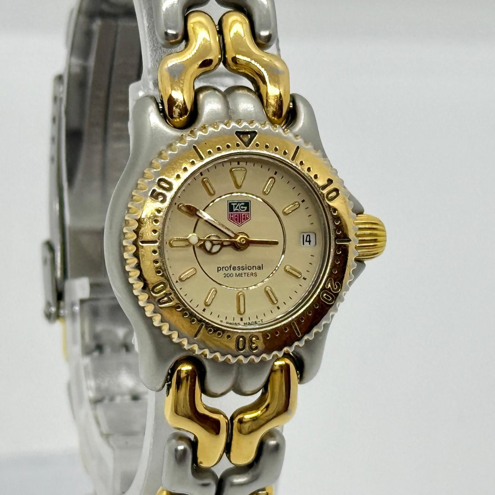 TAG HEUER タグホイヤー セル デイト S95.708C ホワイト QZ レディース 