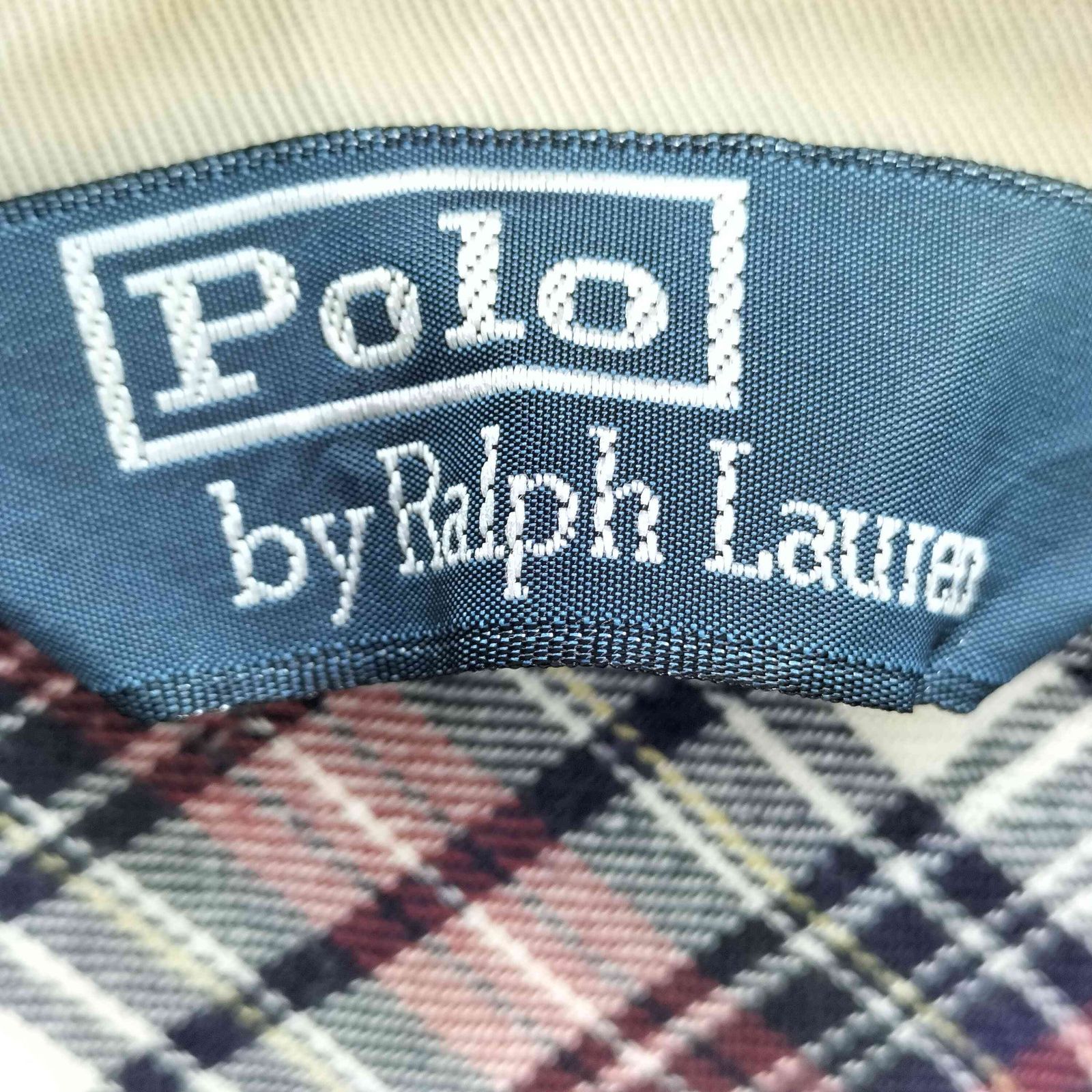 希少サイズ☆90s ポロバイラルフローレン 刺繍 裏地チェック スウィングトップ ポロバイラルフローレン Polo by RALPH LAUREN 90s 裏地チェック柄