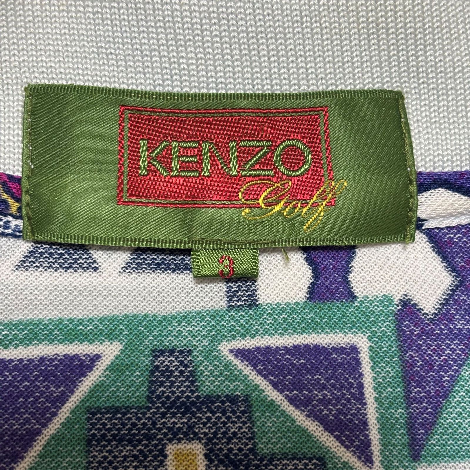 古着 ケンゾーゴルフ KENZO GOLF 半袖 ポロシャツ クリーニング済み