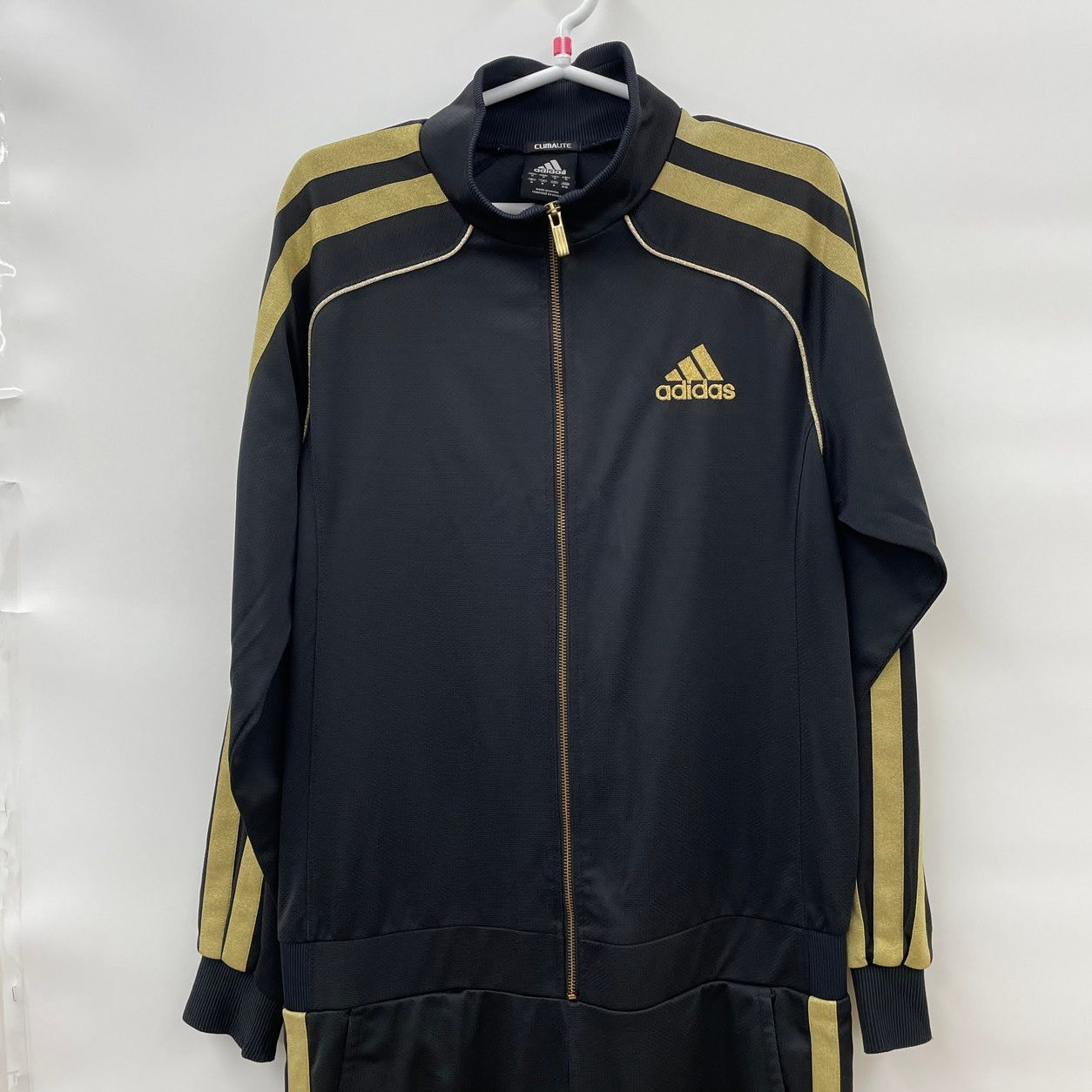 ジャージ つなぎ adidas アディダス O ブラック オールインワン - メルカリ