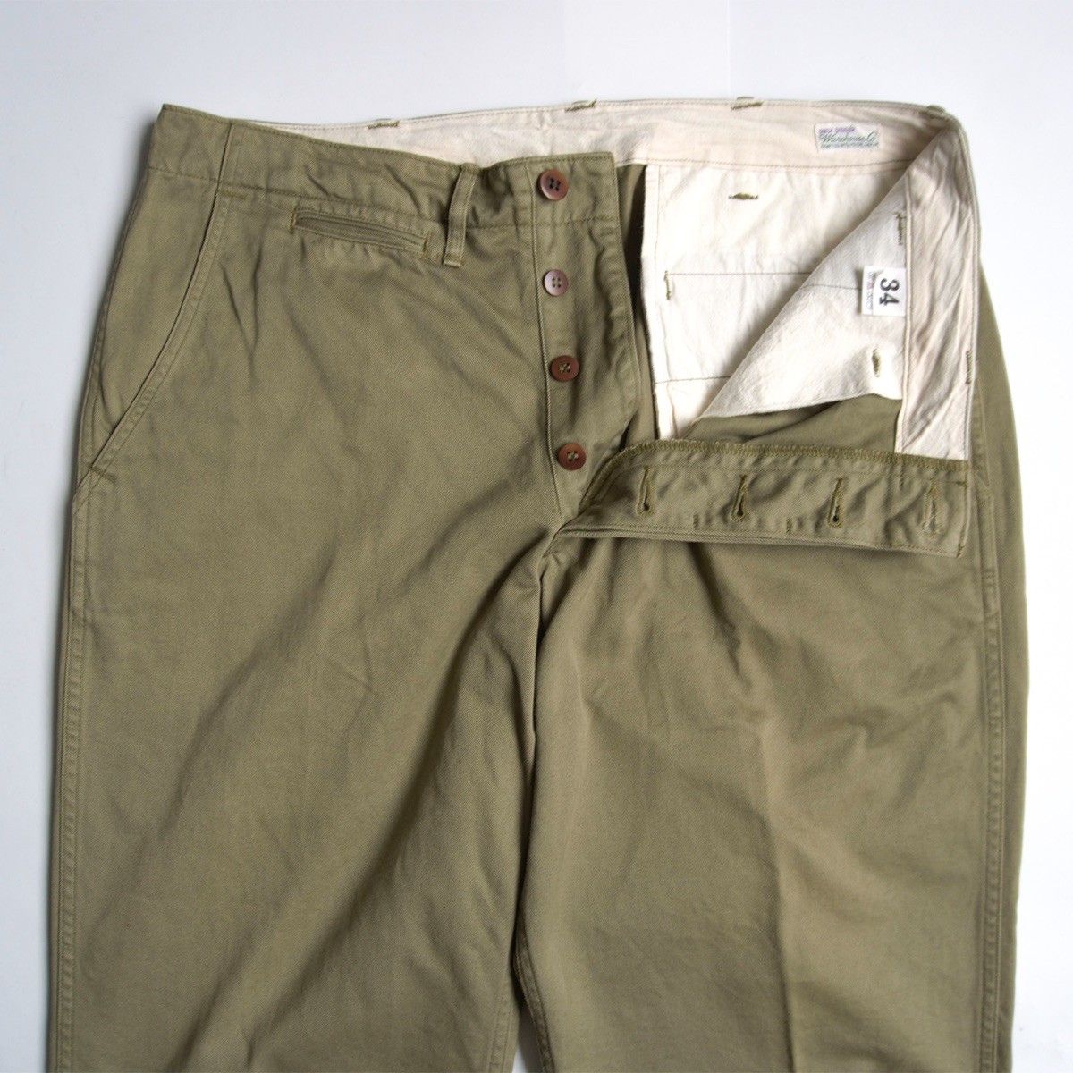 美品】 WAREHOUSE【Lot.1082 チノーズ CHINOES DUCK DIGGER】34 ウェア 