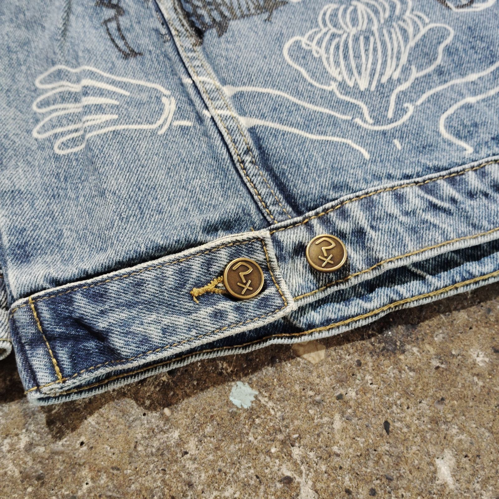 A Bunch Of Stuff Blue Denim Jacket デザインデニムジャケット