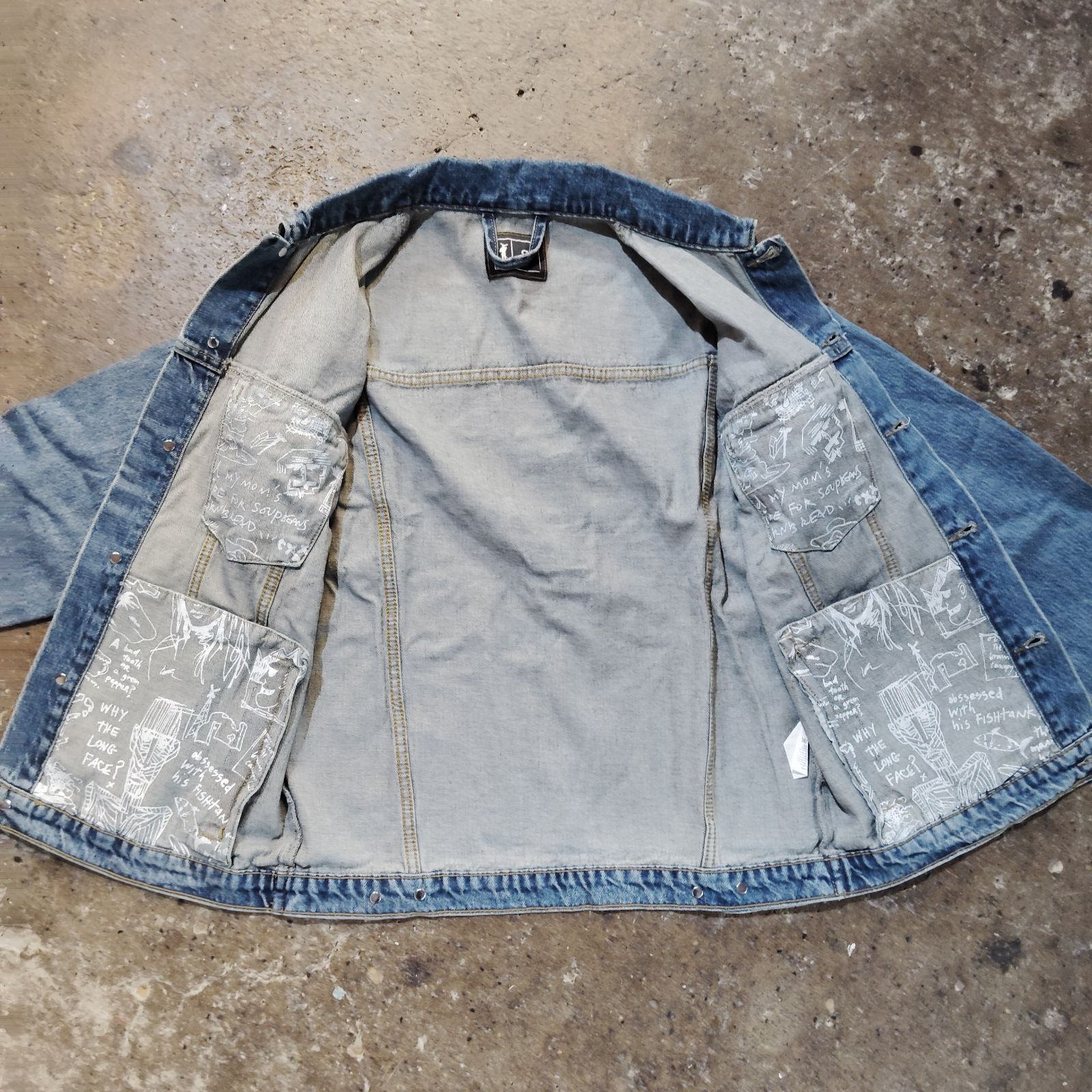 A Bunch Of Stuff Blue Denim Jacket デザインデニムジャケット