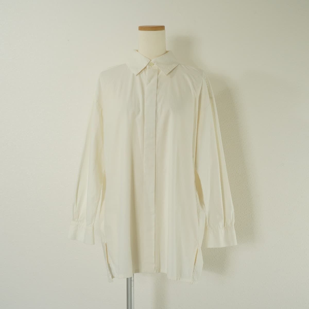 COSMICWONDER　コズミックワンダー　アイボリー 長袖 シャツ 定価3.5万 COSMIC WONDER コズミックワンダー Cotton wool shirt