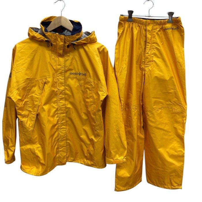 montbell/モンベル/GORETEX/ストームクルーザージャケットパンツ/セットアップ/サイズM/イエロー/レディース/FE0112 montbell/モンベル/GORETEX/ストームクルーザージャケットパンツ
