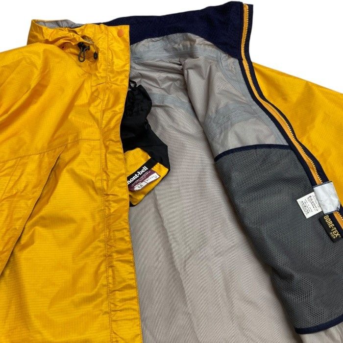 montbell/モンベル/GORETEX/ストームクルーザージャケットパンツ/セットアップ/サイズM/イエロー/レディース/FE0112 レインウェア レインジャケット ゴアテックス ストームクルーザー