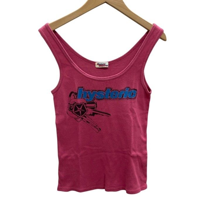Hysteric Glamour ピンク タンクトップ プリントロゴ 初期/Hysteric Glamour/ヒステリックグラマー/タンクトップ/鍵 キー