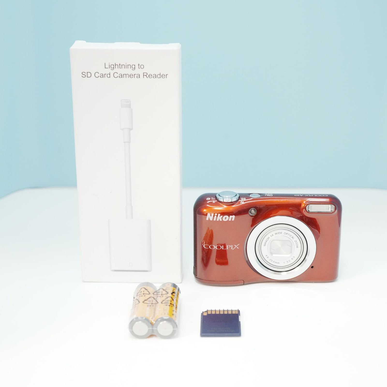 スマホ転送OK 動作OK Nikon coolpix A10 単三電池使用 Nikon デジタルカメラ COOLPIX A10 シルバー