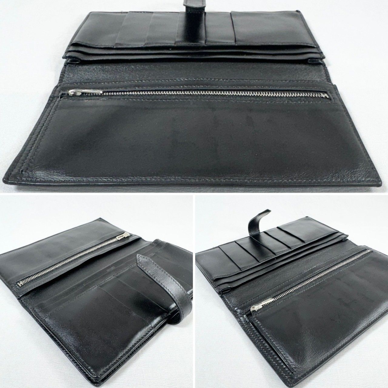 美品】HERMES エルメス ボックスカーフ ベアンスフレ 長財布 □L刻印