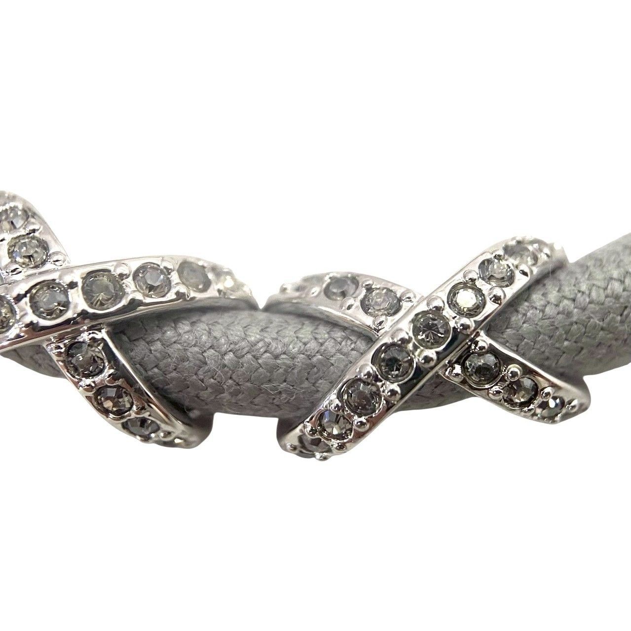 SWAROVSKI】Hyphen Grey ブレスレット クリスタル パヴェ ライン 