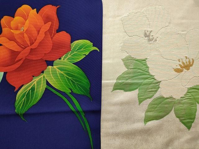 平和屋本店□名古屋帯 まとめて100点 鳥獣 人物 松竹梅 更紗 薔薇 花柄