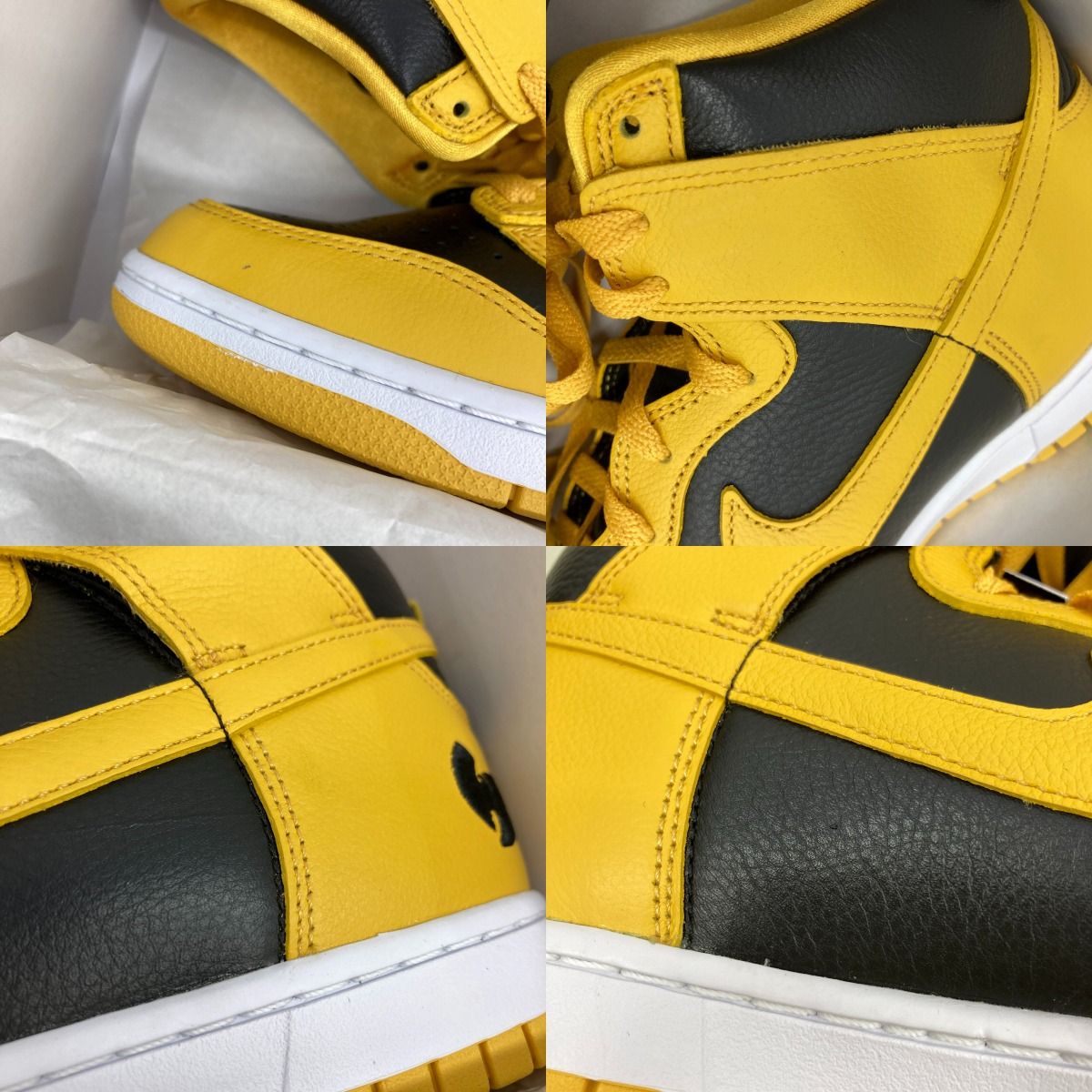 Wu-Tang Clan×NIKE DUNK HI RETRO PREMIUM Black and Pollen 