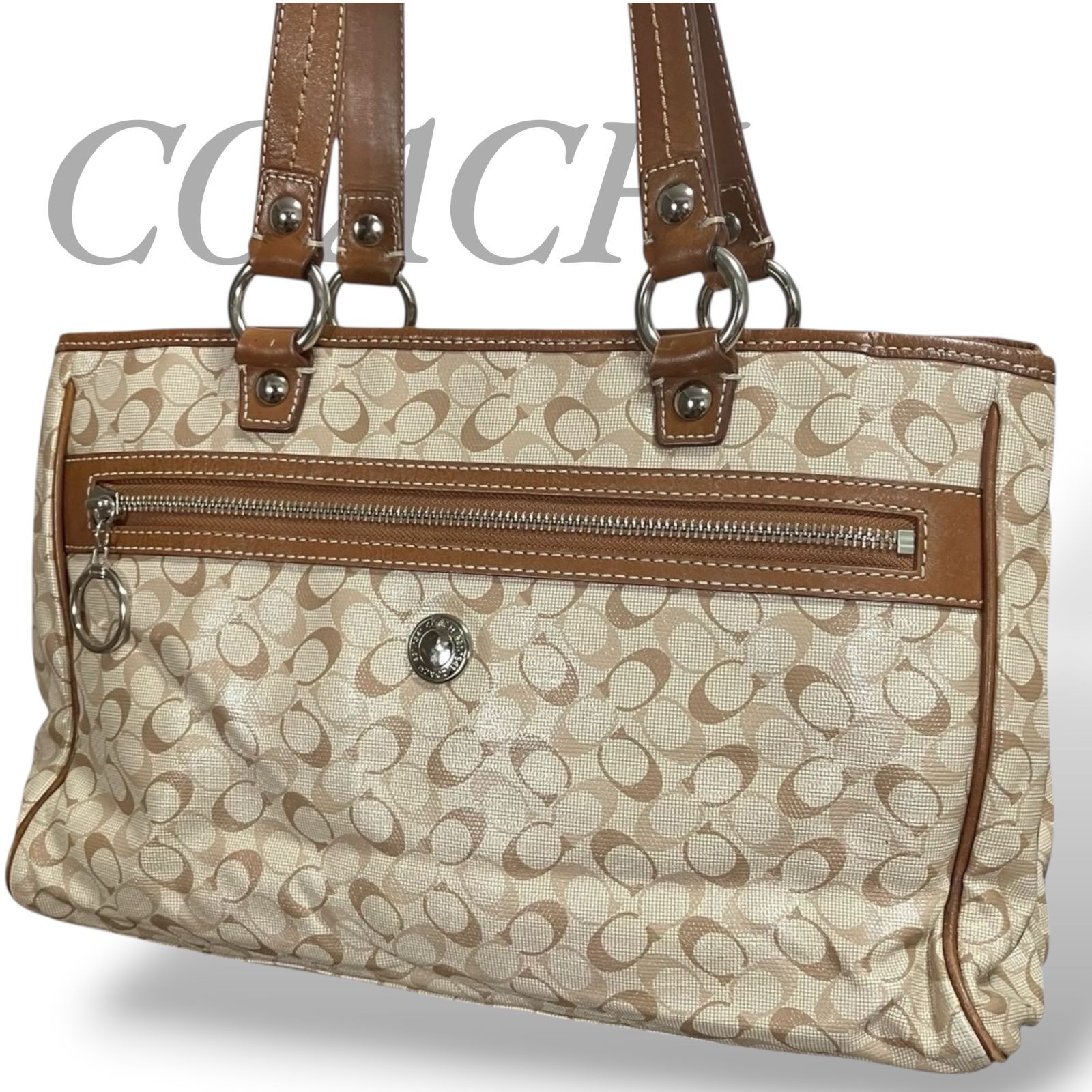 MY0549】COACH コーチ トートバッグ ハンドバッグ 肩掛け 手提げ 鞄 