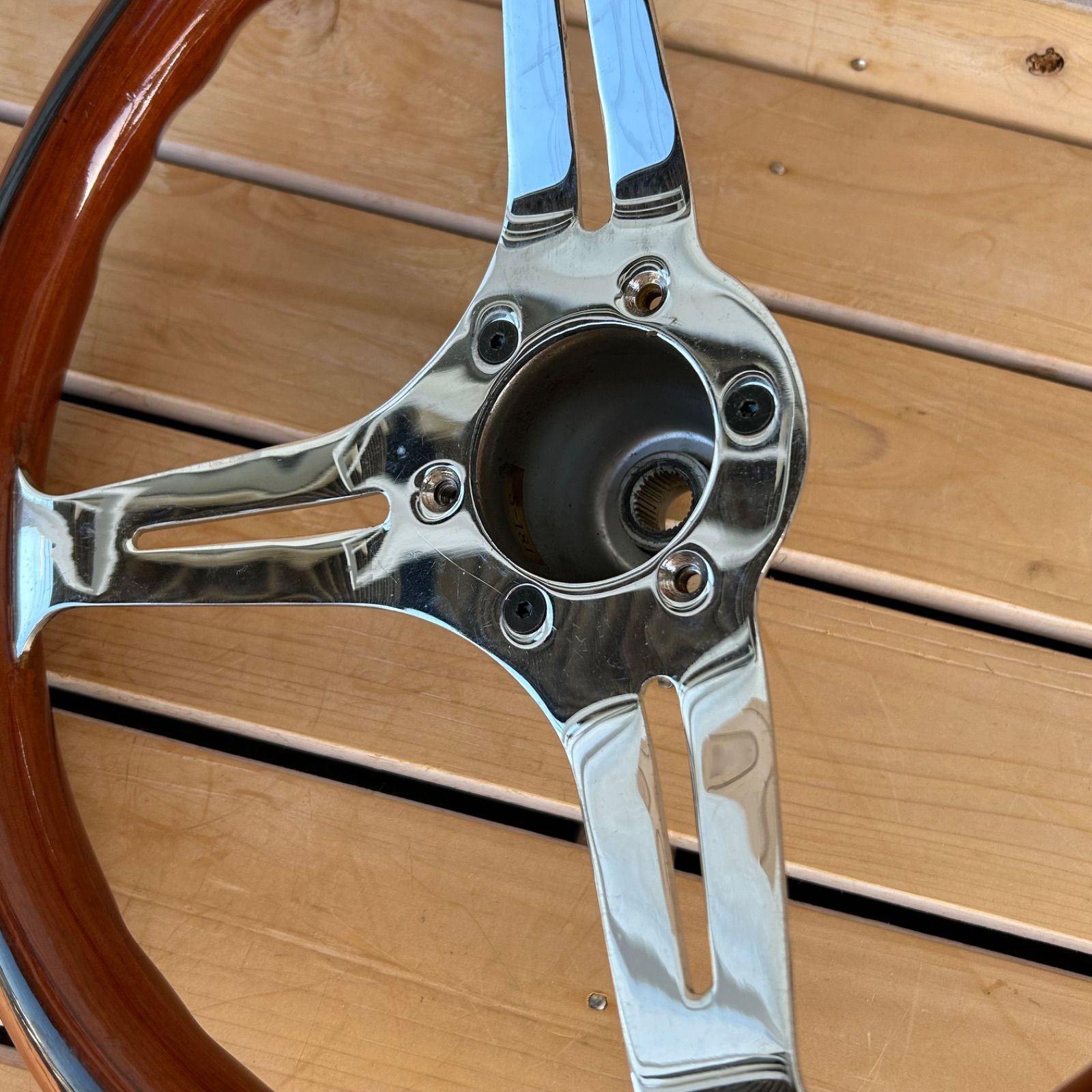 B/ナルディ クラシック ウッド ステアリング 325㎜ 当時物 NARDI
