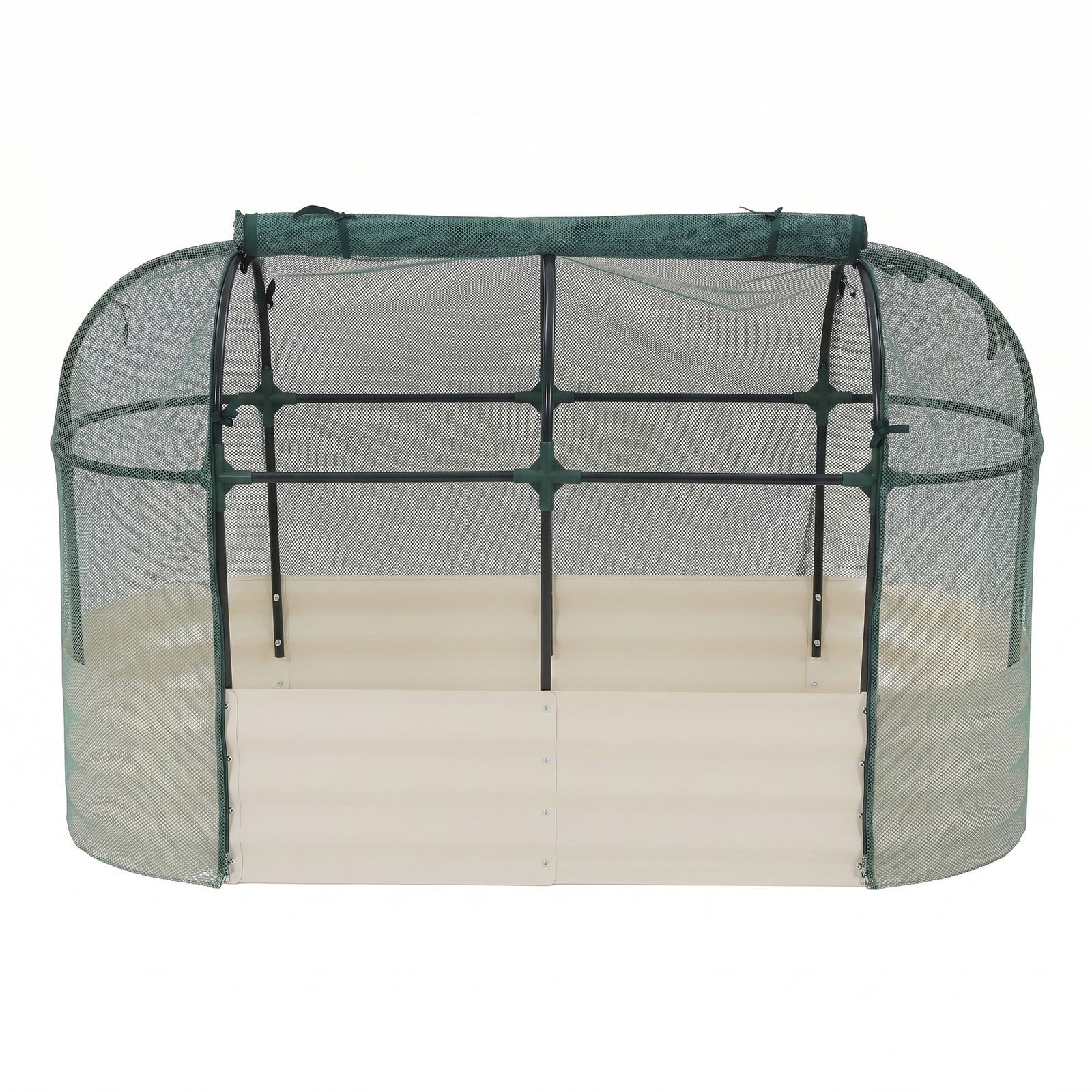 新入荷｜【636L】レイズドベッド ガーデンベッド 防虫ネット付き L150*W60*H90cm 腐らない 庭 野菜 プランター 果物栽培用 ガーデンフレーム ガーデンボックス 屋外 家庭菜園 DIY 野菜 植物 花園 ホワイト