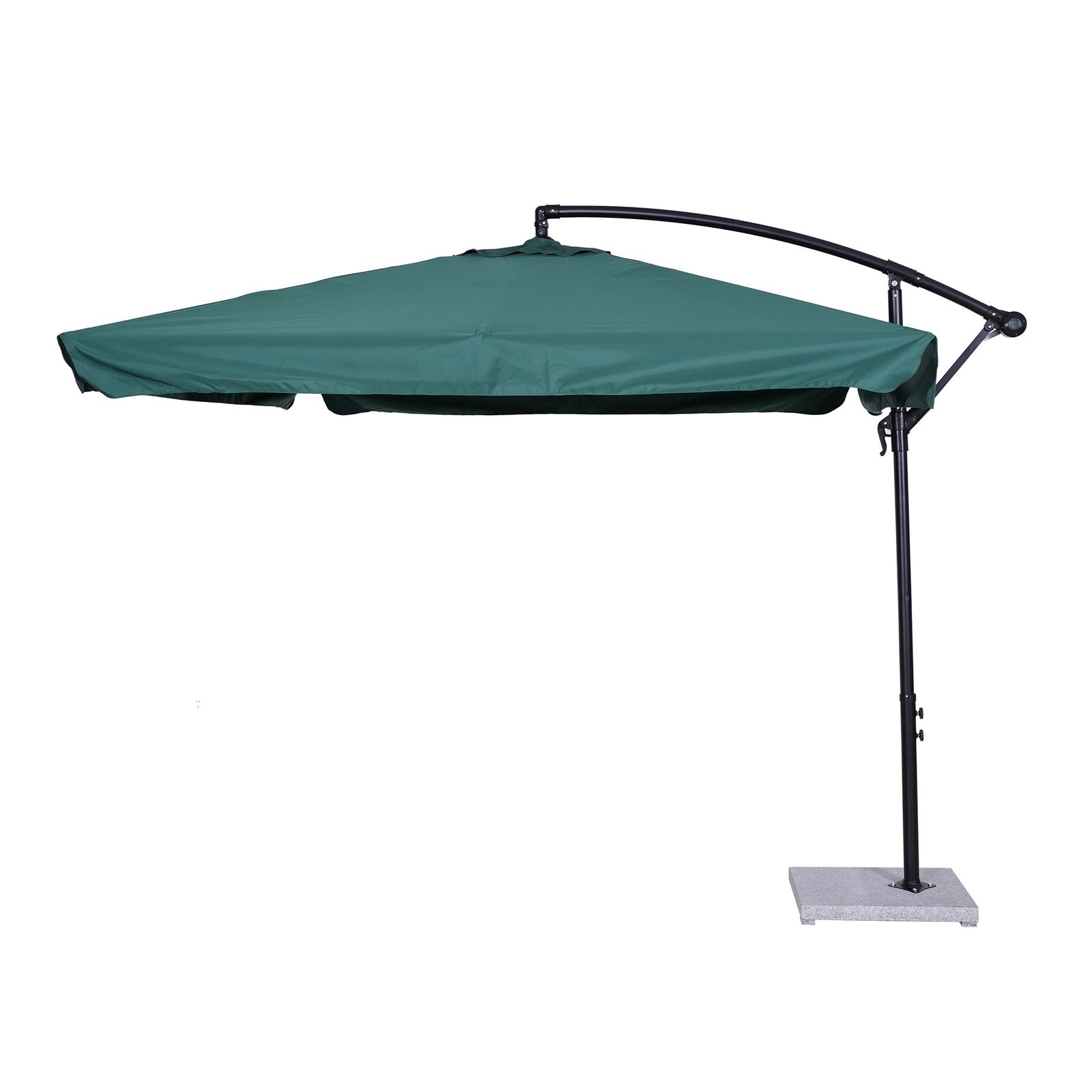 新入荷|直径250cm 30+UPF紫外線 360度回転 対策角度調整 専用ベース付き パラソル ガーデンパラソル 大型 ビーチパラソル ガーデニング 庭 キャンプ 日傘 家庭での使用 商業利用 海辺 プール 海の家【グリーン】 【グリーン】