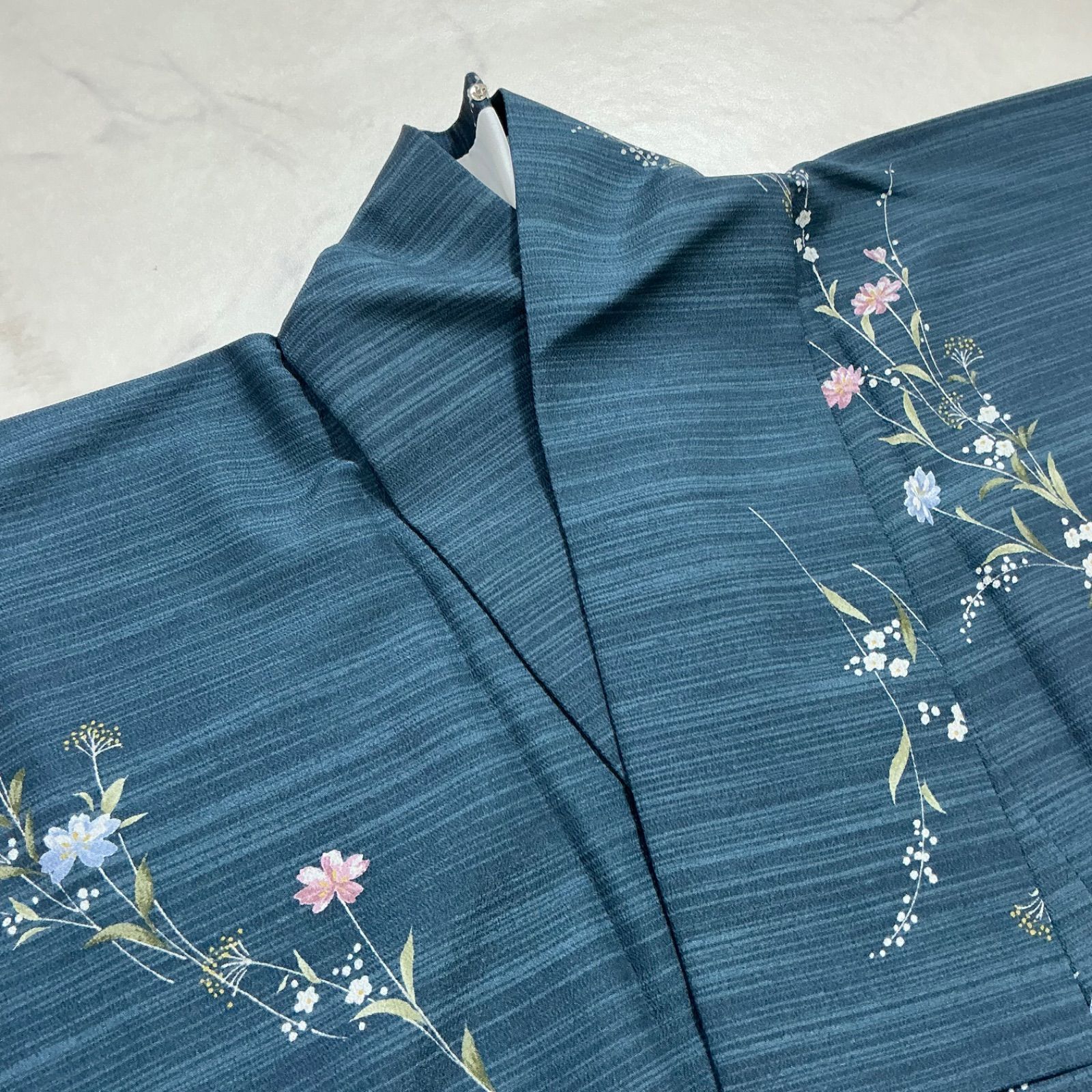 ◇kimono+one◇kimonoarisa◇未使用同然◇単衣◇洗える◇高級化繊