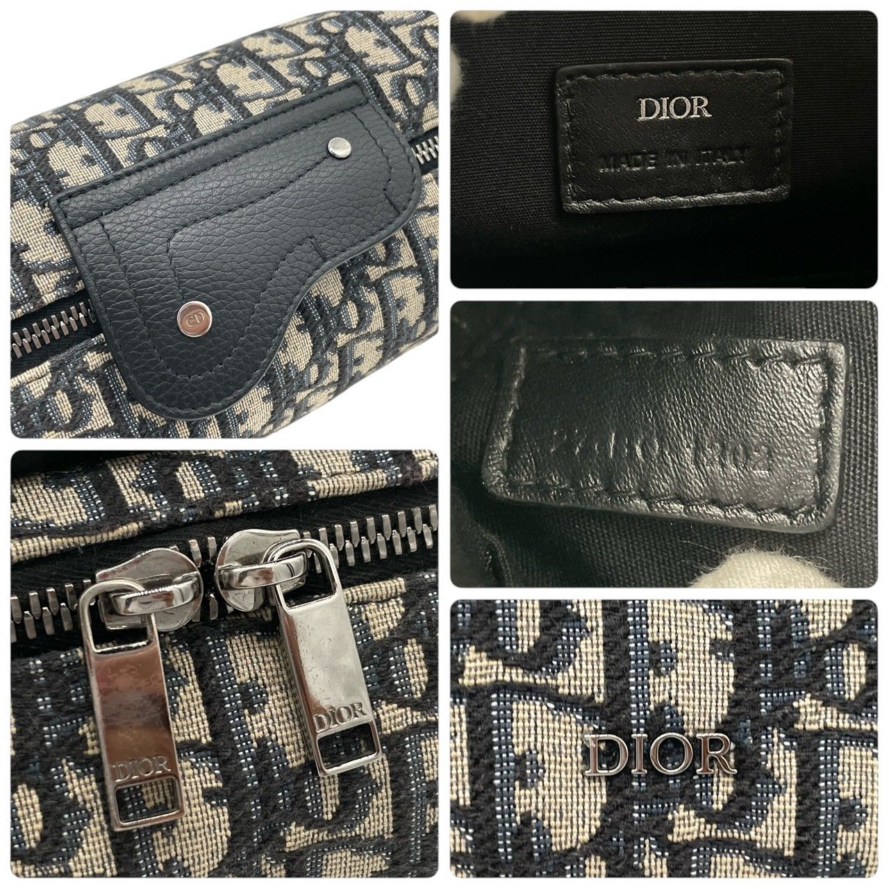 新品同様】ディオール Dior オブリーク ランゴ セカンドバッグ