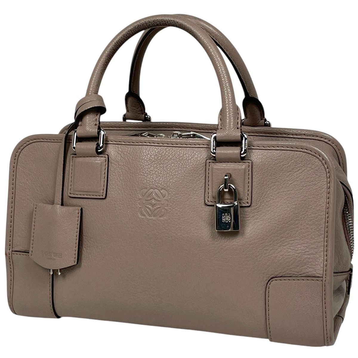 ロエベ LOEWE アマソナ 28 アナグラム ロゴ ハンドバッグ レザー 
