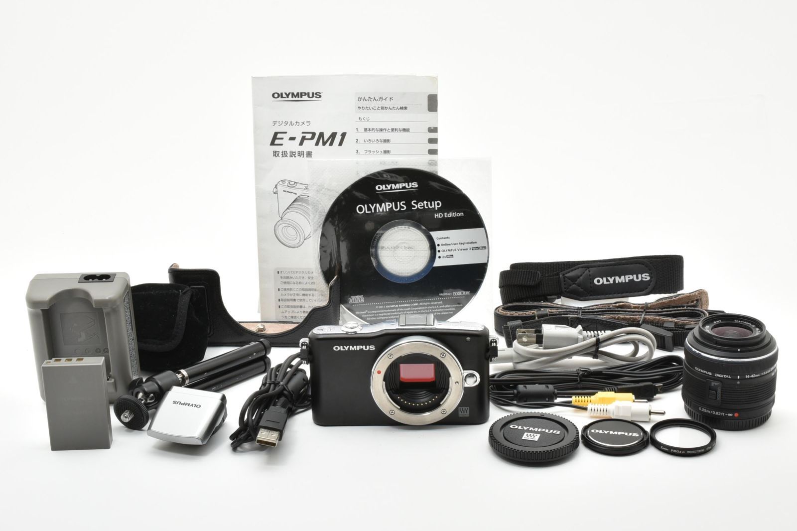 カメラ ☆動作品☆オリンパス OLYMPUS PEN Mini E-PM1 ブラック 14 